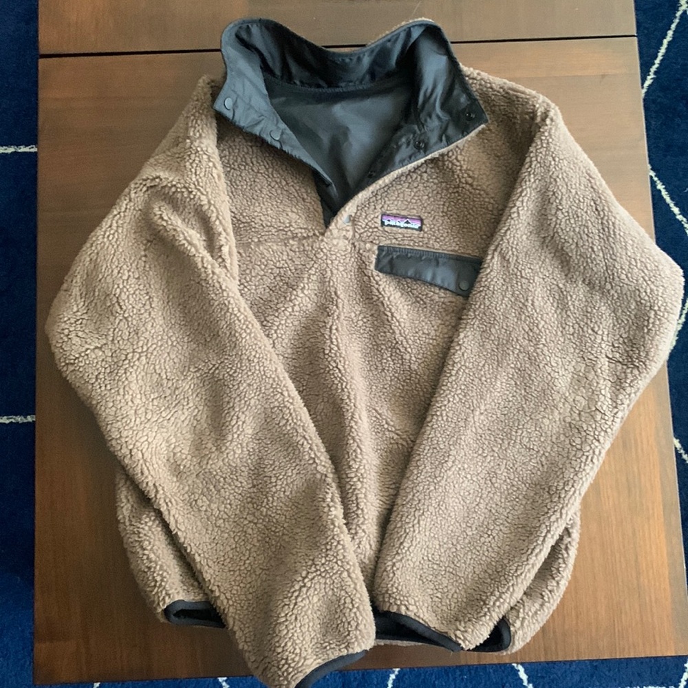 Patagonia Synchilla Glissade pullover sherpa lined fleece